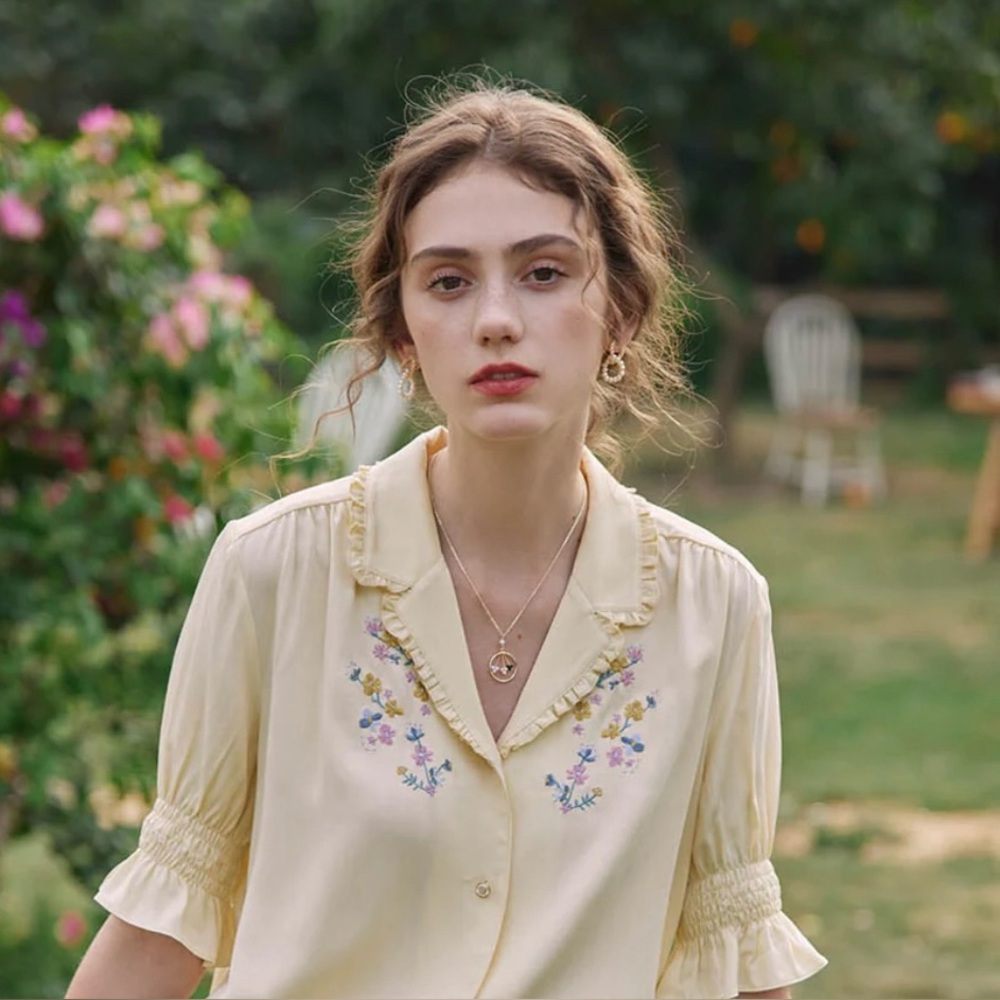 NWT Vintage Floral Embroidered Midi Dress by Simply Retro